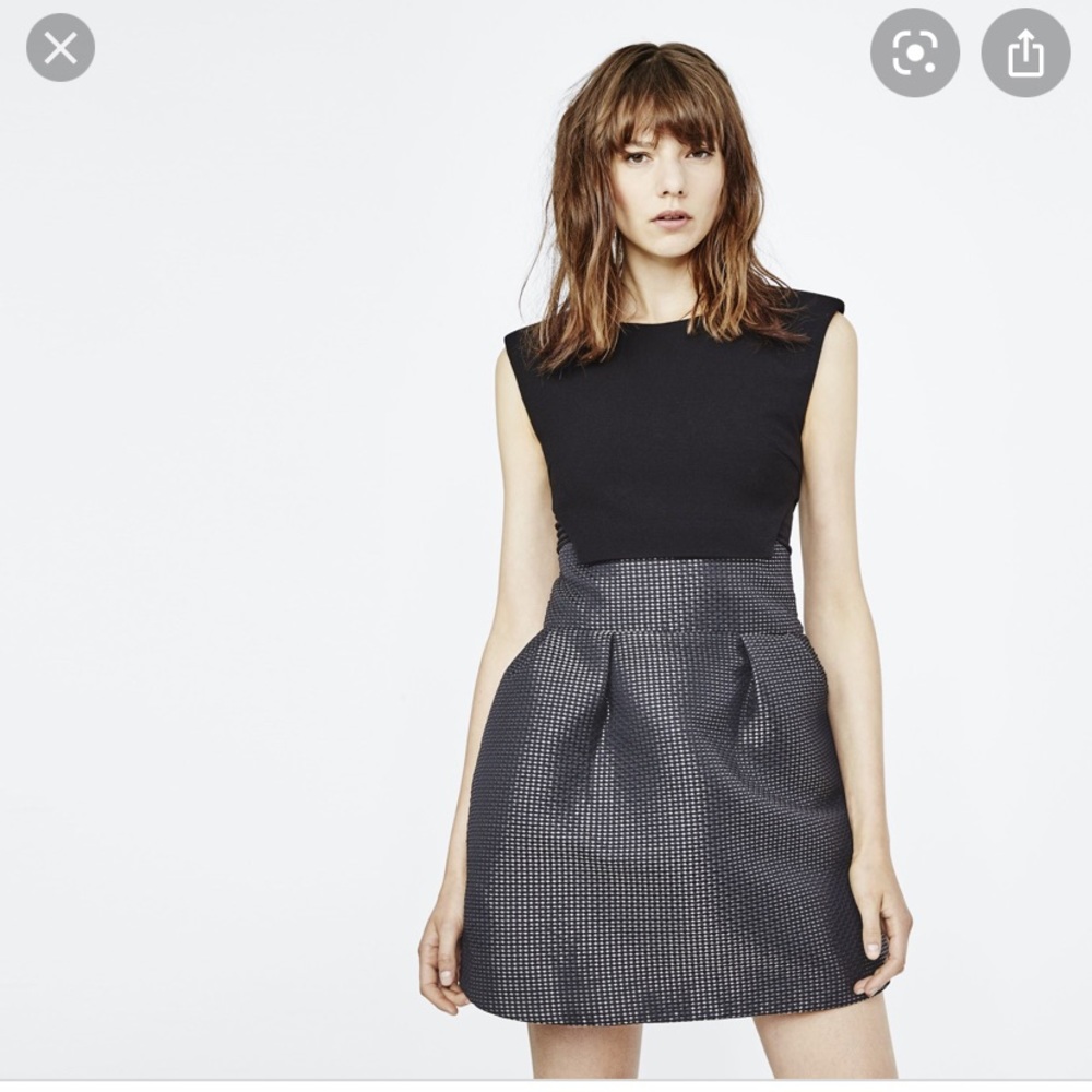 Maje Rydaf Mini Dress Black